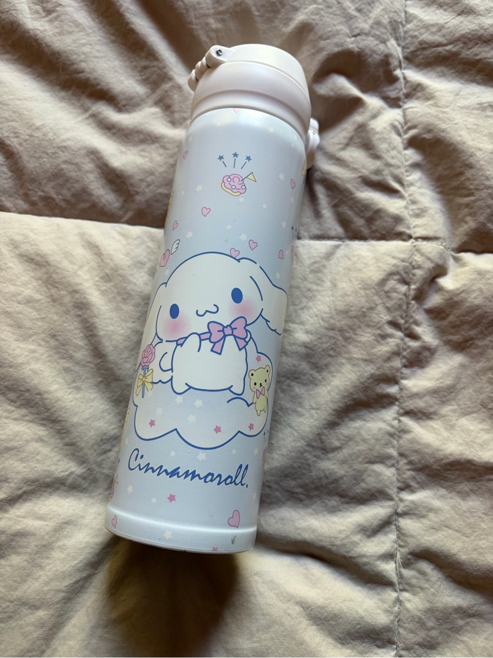 Sanrio Cinnamoroll Pink and White Thermal Bottle